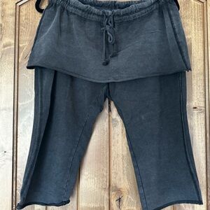 Free people skirted cropped leggings